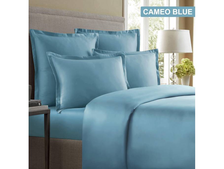 More than Silk™ 60S Bedding Set Cameo Blue