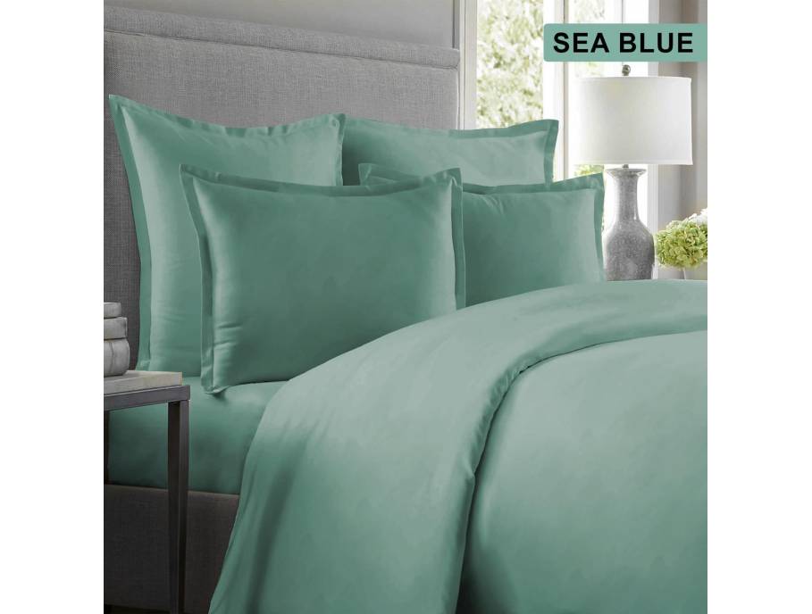 More than Silk™ 60S Bedding Set Sea Blue